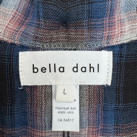 NWOT Bella Dahl Plaid Shirt - Picture 2 of 3